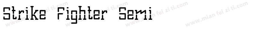 Strike Fighter Semi-字体转换
